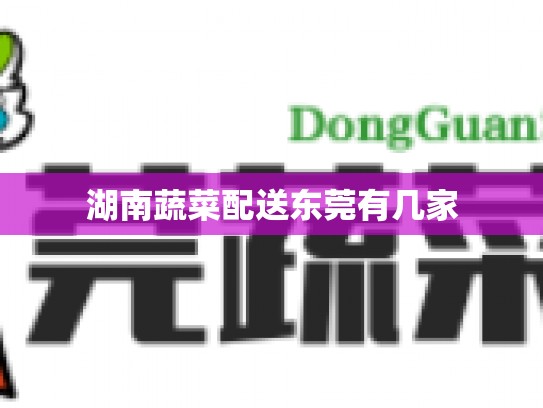 湖南蔬菜配送东莞有几家