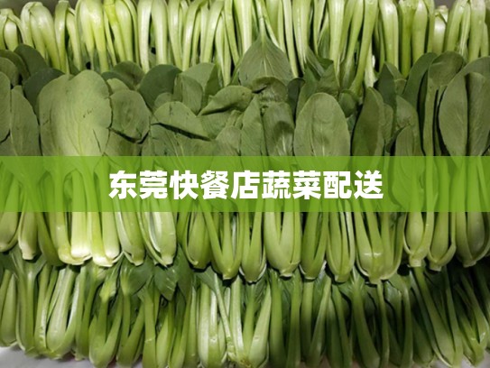 东莞快餐店蔬菜配送
