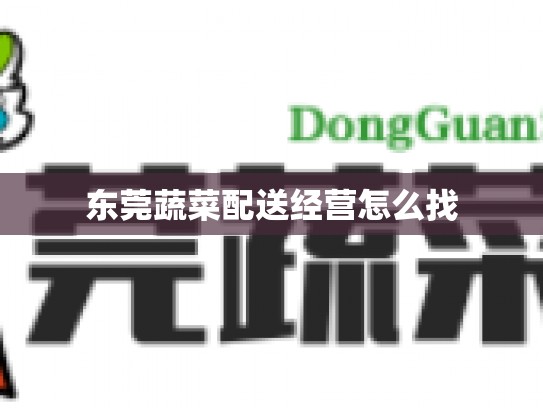 东莞蔬菜配送经营怎么找