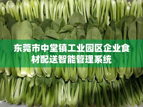 东莞市中堂镇工业园区企业食材配送智能管理系统
