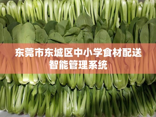 东莞市东城区中小学食材配送智能管理系统