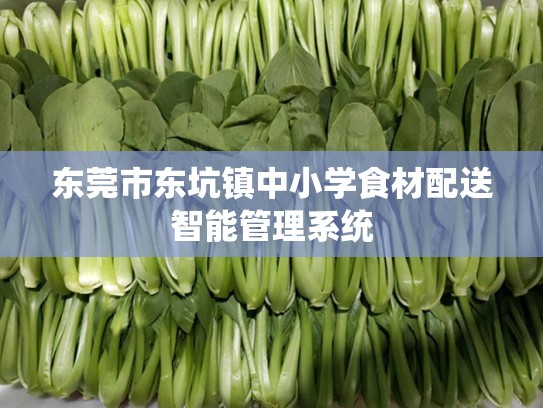 东莞市东坑镇中小学食材配送智能管理系统