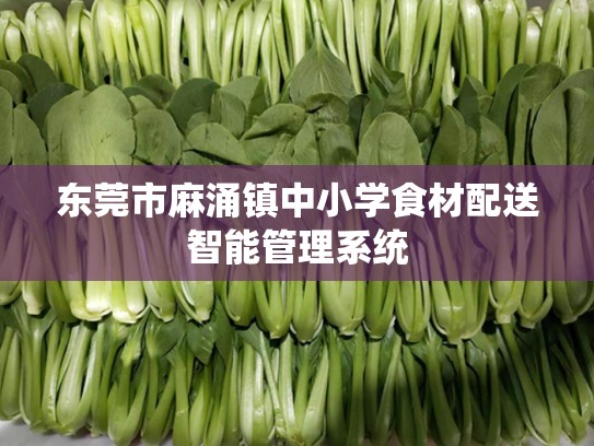 东莞市麻涌镇中小学食材配送智能管理系统