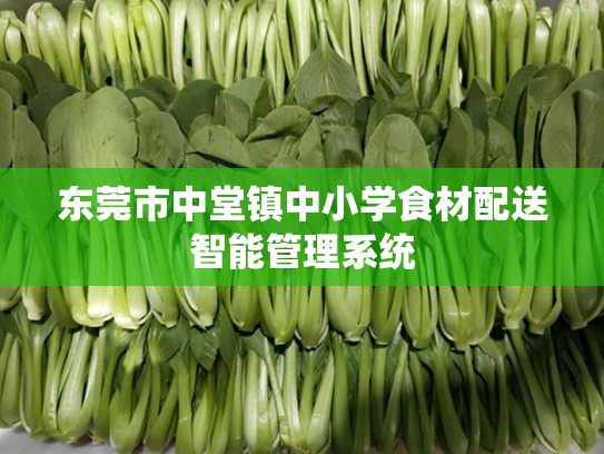 东莞市中堂镇中小学食材配送智能管理系统