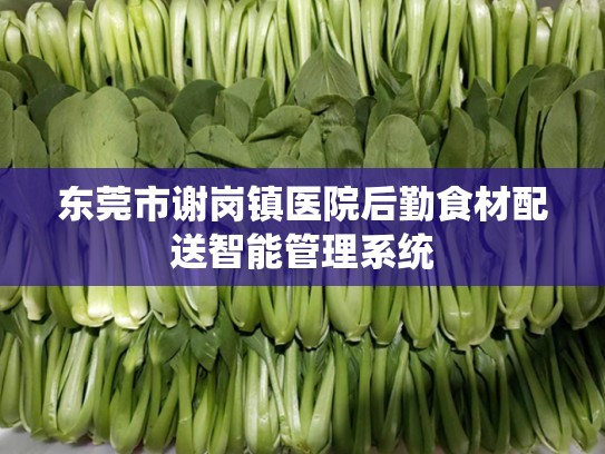 东莞市谢岗镇医院后勤食材配送智能管理系统