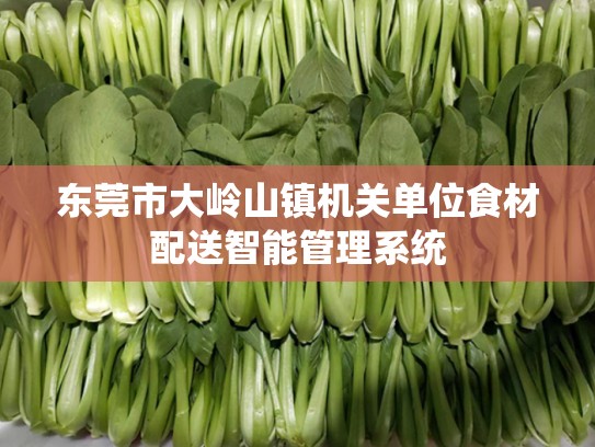 东莞市大岭山镇机关单位食材配送智能管理系统