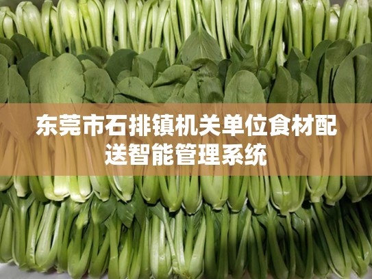 东莞市石排镇机关单位食材配送智能管理系统