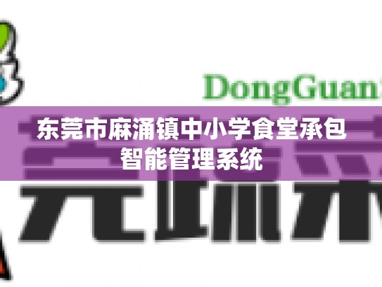 东莞市麻涌镇中小学食堂承包智能管理系统