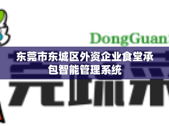 东莞市东城区外资企业食堂承包智能管理系统