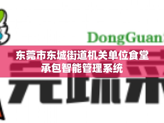 东莞市东城街道机关单位食堂承包智能管理系统