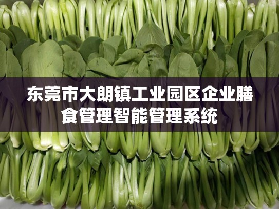 东莞市大朗镇工业园区企业膳食管理智能管理系统