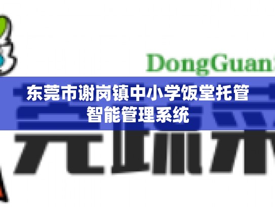 东莞市谢岗镇中小学饭堂托管智能管理系统