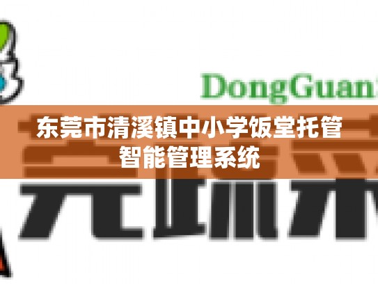 东莞市清溪镇中小学饭堂托管智能管理系统