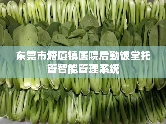 东莞市塘厦镇医院后勤饭堂托管智能管理系统