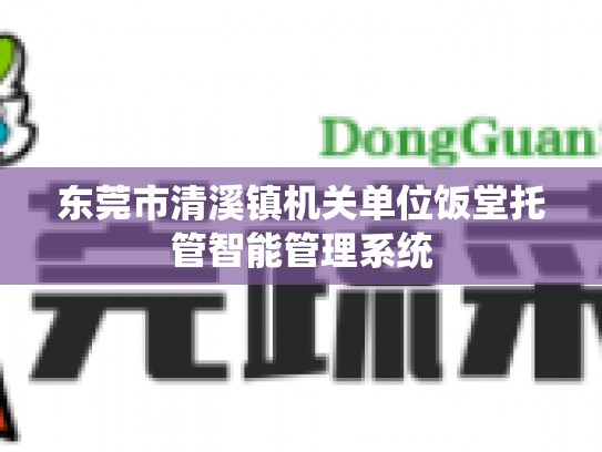 东莞市清溪镇机关单位饭堂托管智能管理系统