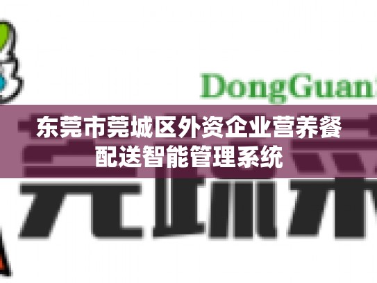 东莞市莞城区外资企业营养餐配送智能管理系统