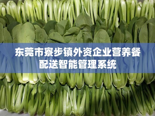 东莞市寮步镇外资企业营养餐配送智能管理系统