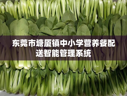 东莞市塘厦镇中小学营养餐配送智能管理系统