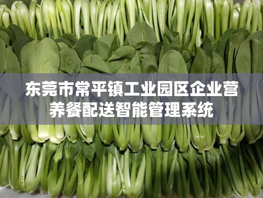 东莞市常平镇工业园区企业营养餐配送智能管理系统