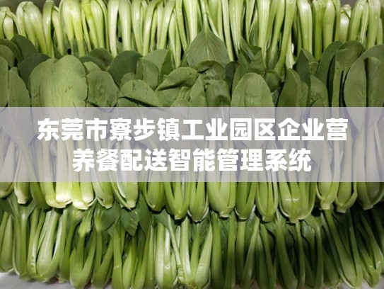 东莞市寮步镇工业园区企业营养餐配送智能管理系统