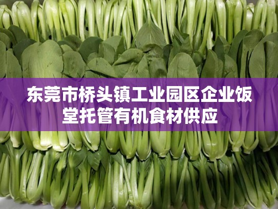东莞市桥头镇工业园区企业饭堂托管有机食材供应