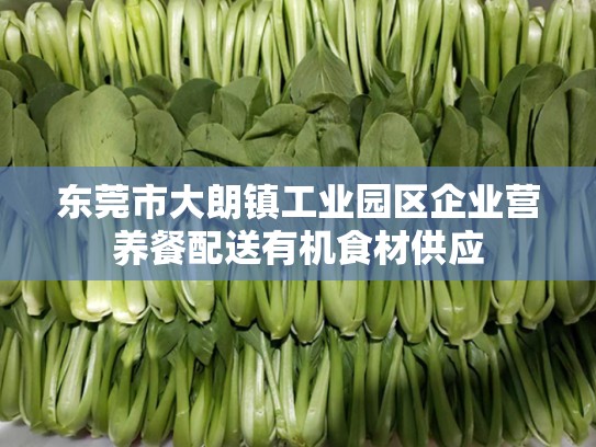 东莞市大朗镇工业园区企业营养餐配送有机食材供应