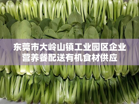 东莞市大岭山镇工业园区企业营养餐配送有机食材供应