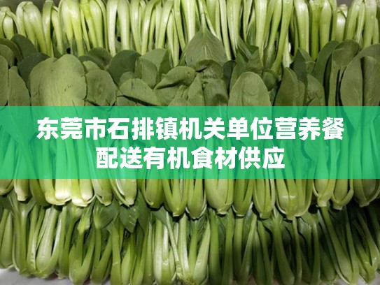 东莞市石排镇机关单位营养餐配送有机食材供应