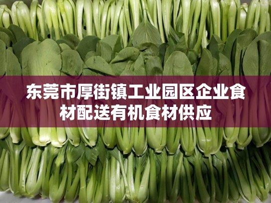 东莞市厚街镇工业园区企业食材配送有机食材供应