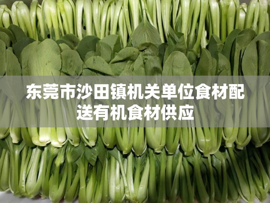 东莞市沙田镇机关单位食材配送有机食材供应