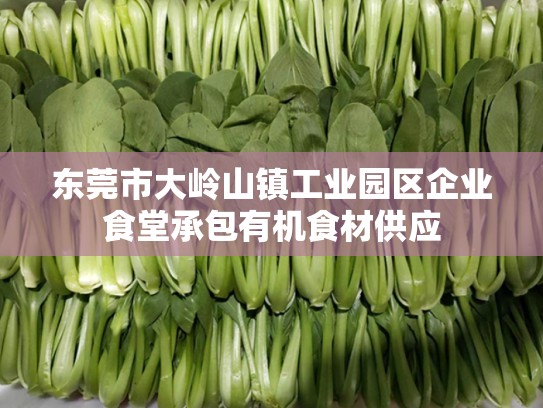 东莞市大岭山镇工业园区企业食堂承包有机食材供应