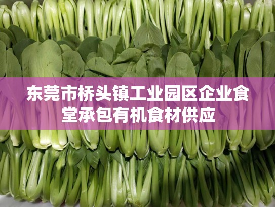 东莞市桥头镇工业园区企业食堂承包有机食材供应