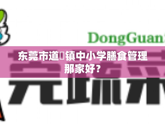 东莞市道滘镇中小学膳食管理那家好？