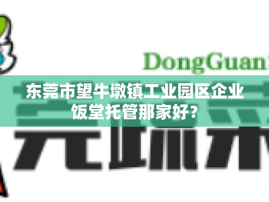 东莞市望牛墩镇工业园区企业饭堂托管那家好？
