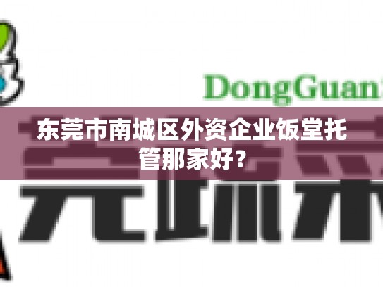 东莞市南城区外资企业饭堂托管那家好？