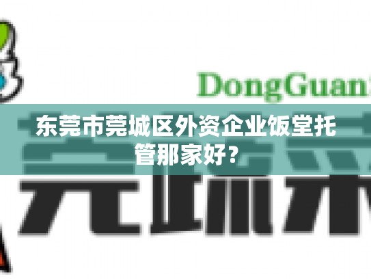 东莞市莞城区外资企业饭堂托管那家好？