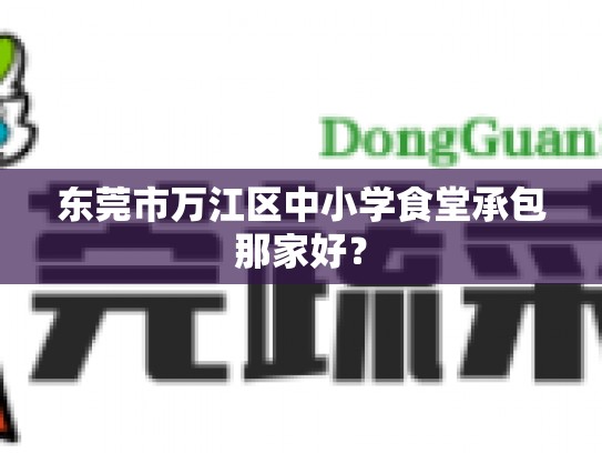 东莞市万江区中小学食堂承包那家好？
