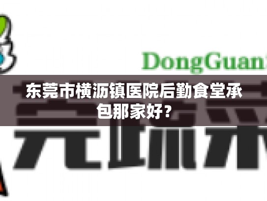 东莞市横沥镇医院后勤食堂承包那家好？