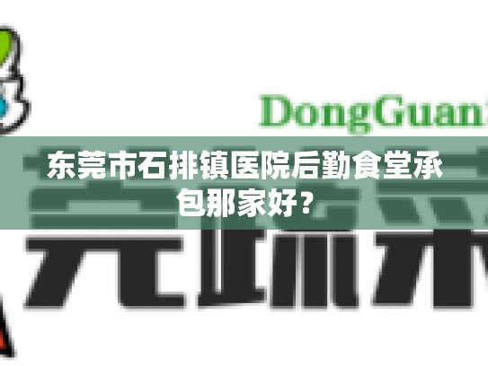 东莞市石排镇医院后勤食堂承包那家好？