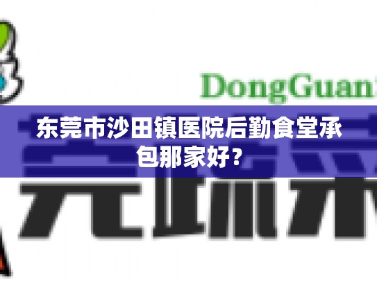 东莞市沙田镇医院后勤食堂承包那家好？