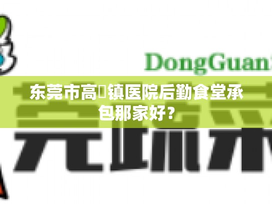 东莞市高埗镇医院后勤食堂承包那家好？