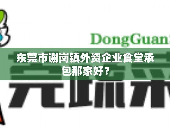 东莞市谢岗镇外资企业食堂承包那家好？