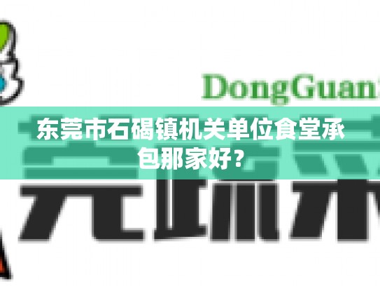 东莞市石碣镇机关单位食堂承包那家好？