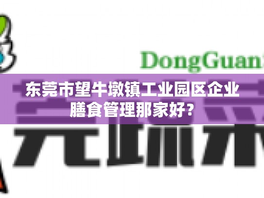东莞市望牛墩镇工业园区企业膳食管理那家好？