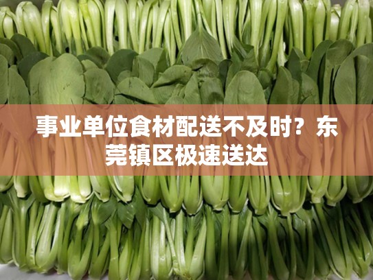 事业单位食材配送不及时？东莞镇区极速送达