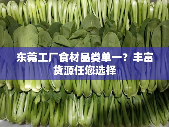 东莞工厂食材品类单一？丰富货源任您选择