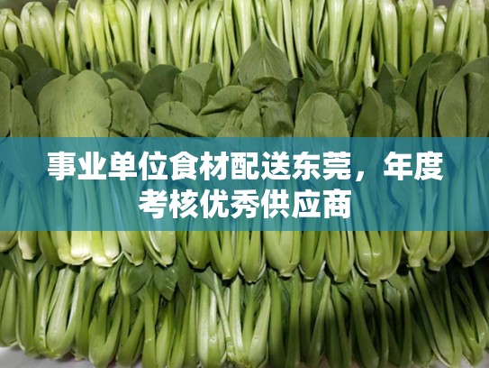 事业单位食材配送东莞，年度考核优秀供应商