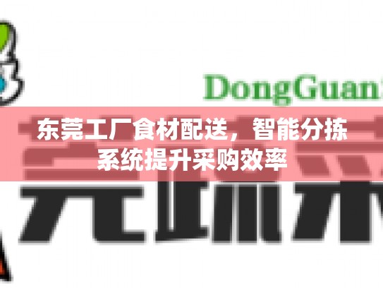 东莞工厂食材配送，智能分拣系统提升采购效率