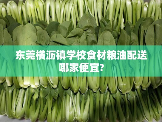 东莞横沥镇学校食材粮油配送哪家便宜?