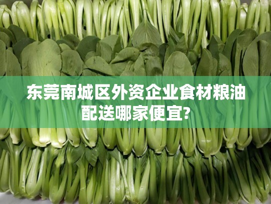 东莞南城区外资企业食材粮油配送哪家便宜?